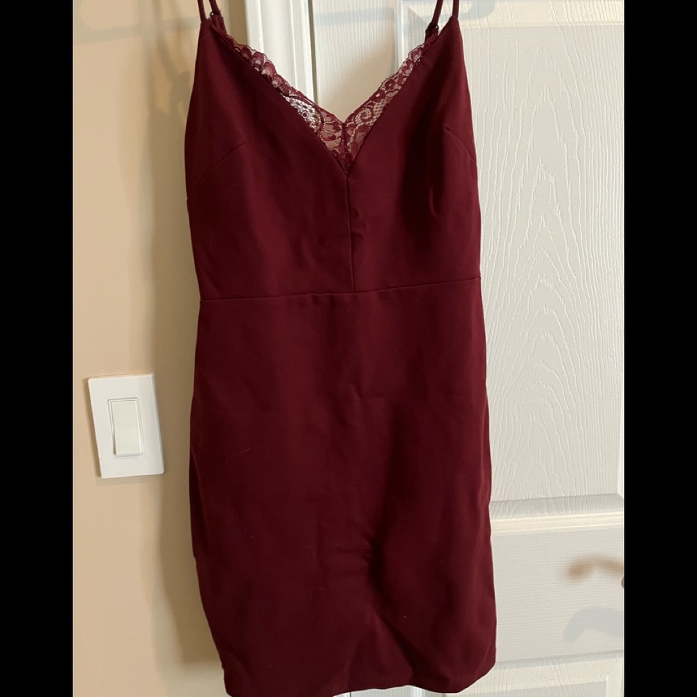 Burgundy Lush cocktail dress